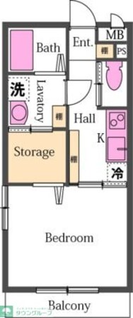 カリヨンの物件間取画像